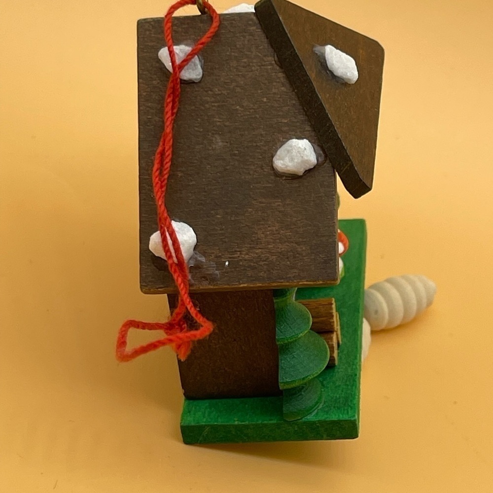 Vintage Christmas Cuckoo Clock Mushroom Ornament - Picture 9 of 12
